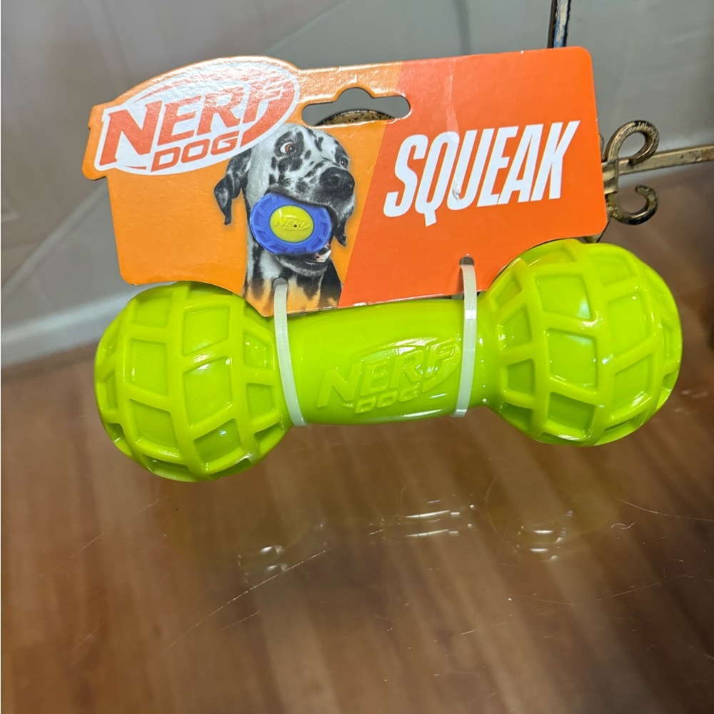 Nerf Dog - Bone 🦴 7” Red Squeak   - Dog Toy